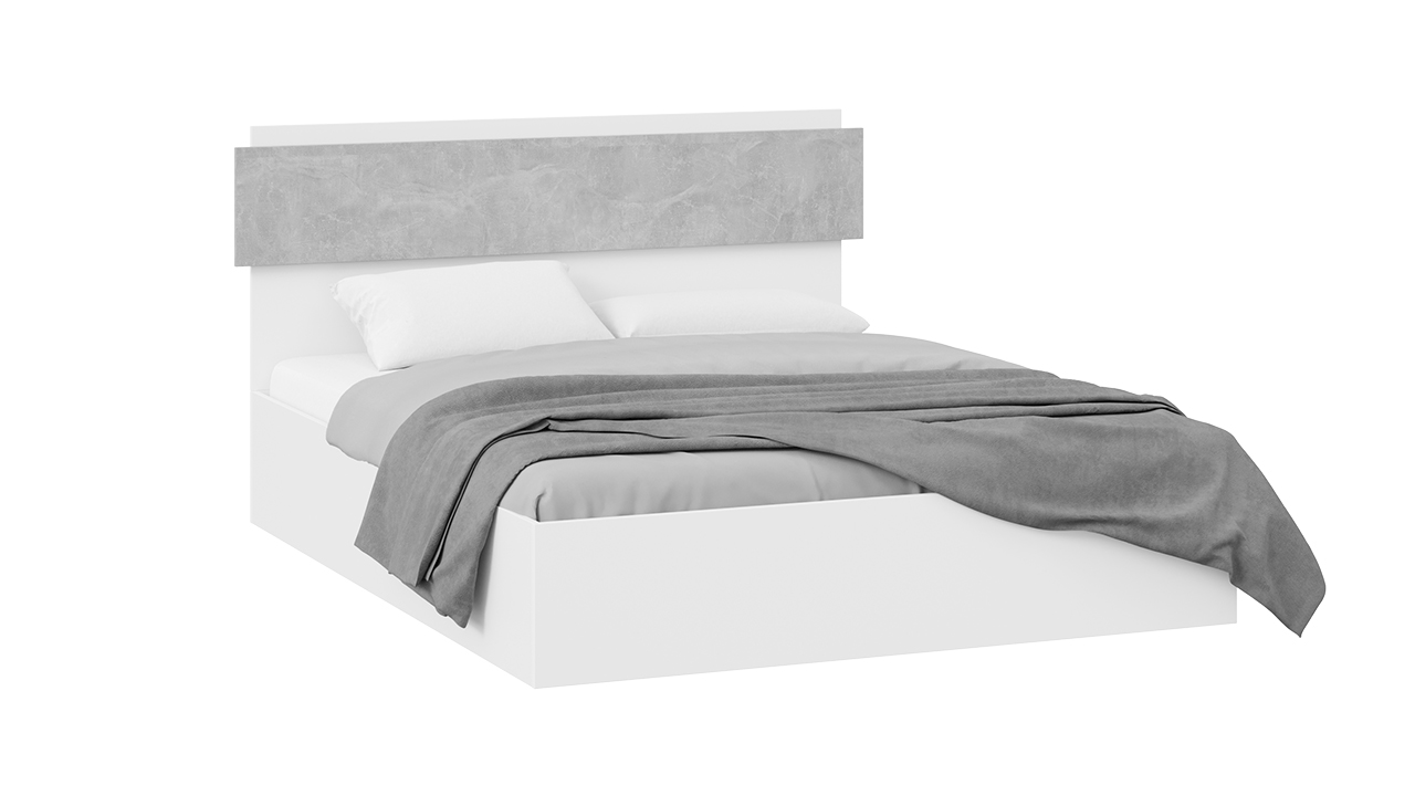 Кровать Нео Тип 1 Белый / Ателье светлый