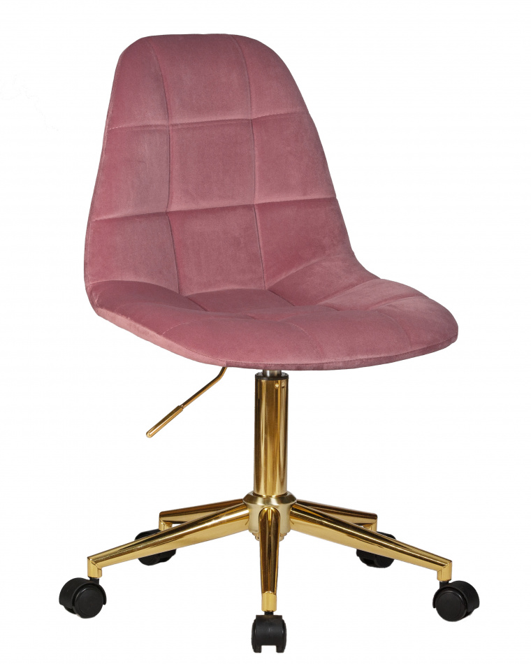 Офисное кресло для персонала DOBRIN DIANA, цвет розовый велюр (MJ9-32)
