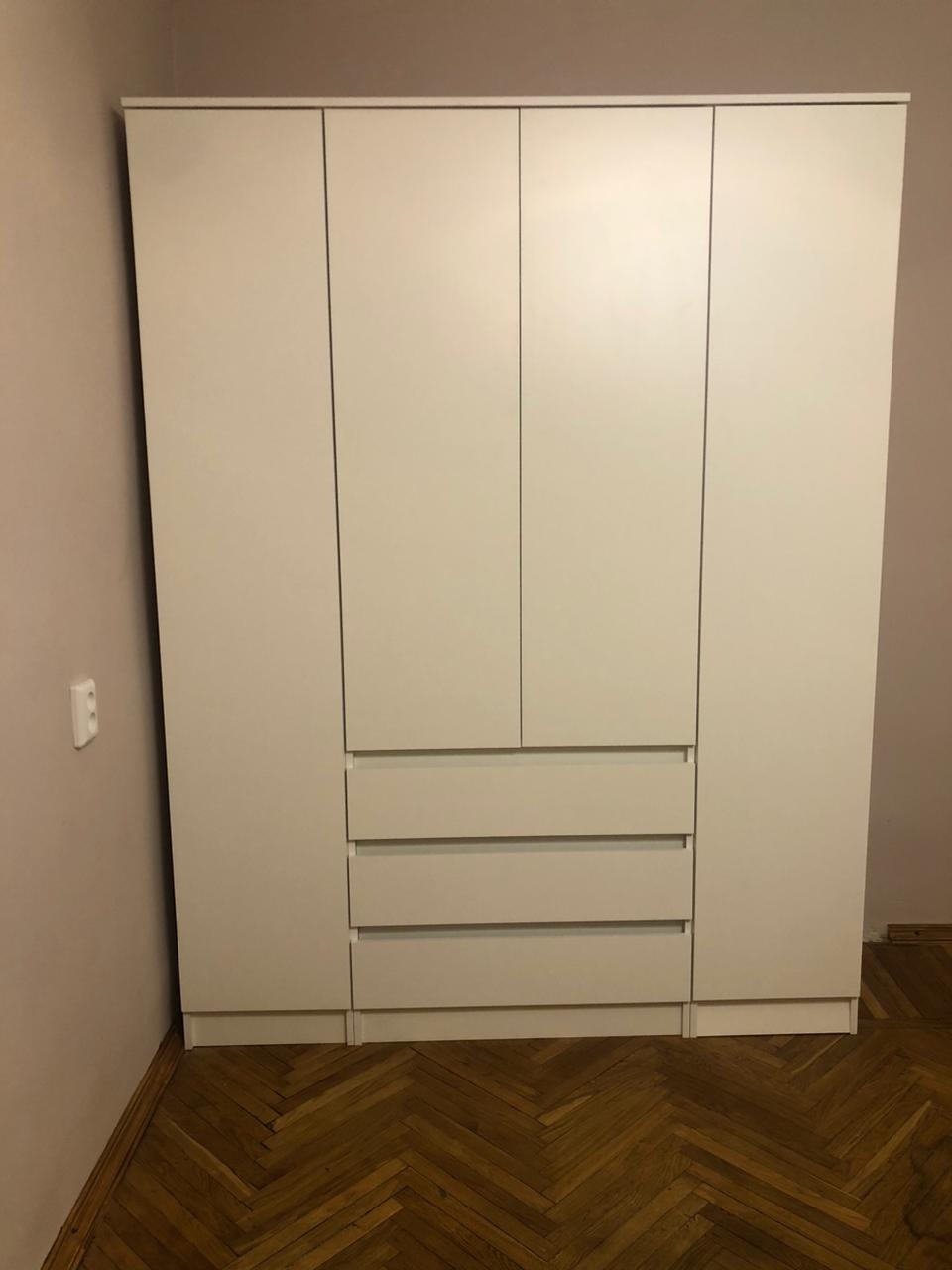 картинка Шкаф 4-дверный Мальм 1.6 магазин Мебель Легко