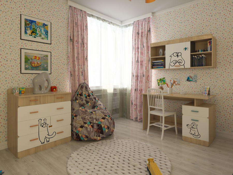 картинка Подростковая детская мебель Кот магазин Мебель Легко
