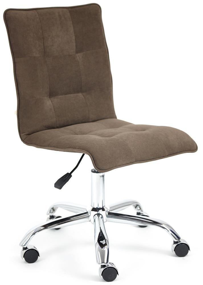 Кресло офисное TetChair «Zero» (флок, коричневый)