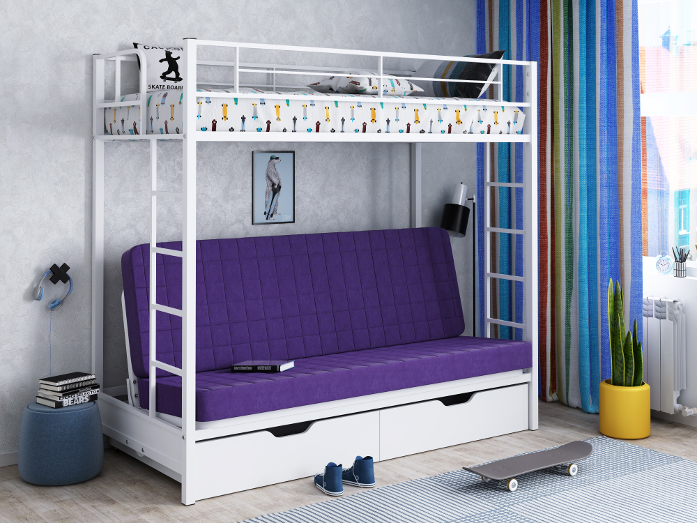 картинка Детская кровать с диваном Мадлен Я магазин Мебель Легко