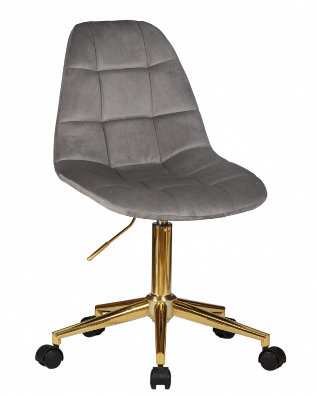 Офисное кресло для персонала DOBRIN DIANA, цвет чёрный велюр (MJ9-101)