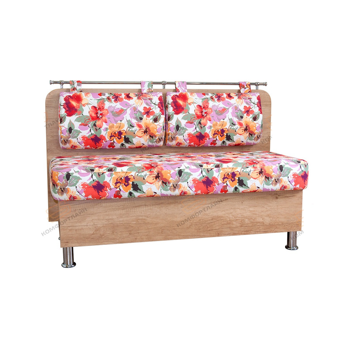Кухонный диван Сюрприз ткань Aquarel 03, корпус дуб небраска
