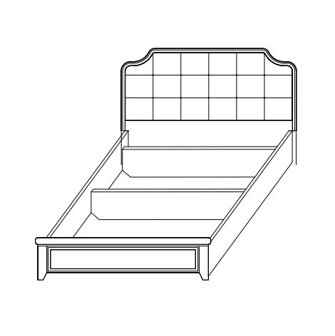 картинка Кровать Каталея магазин Мебель Легко