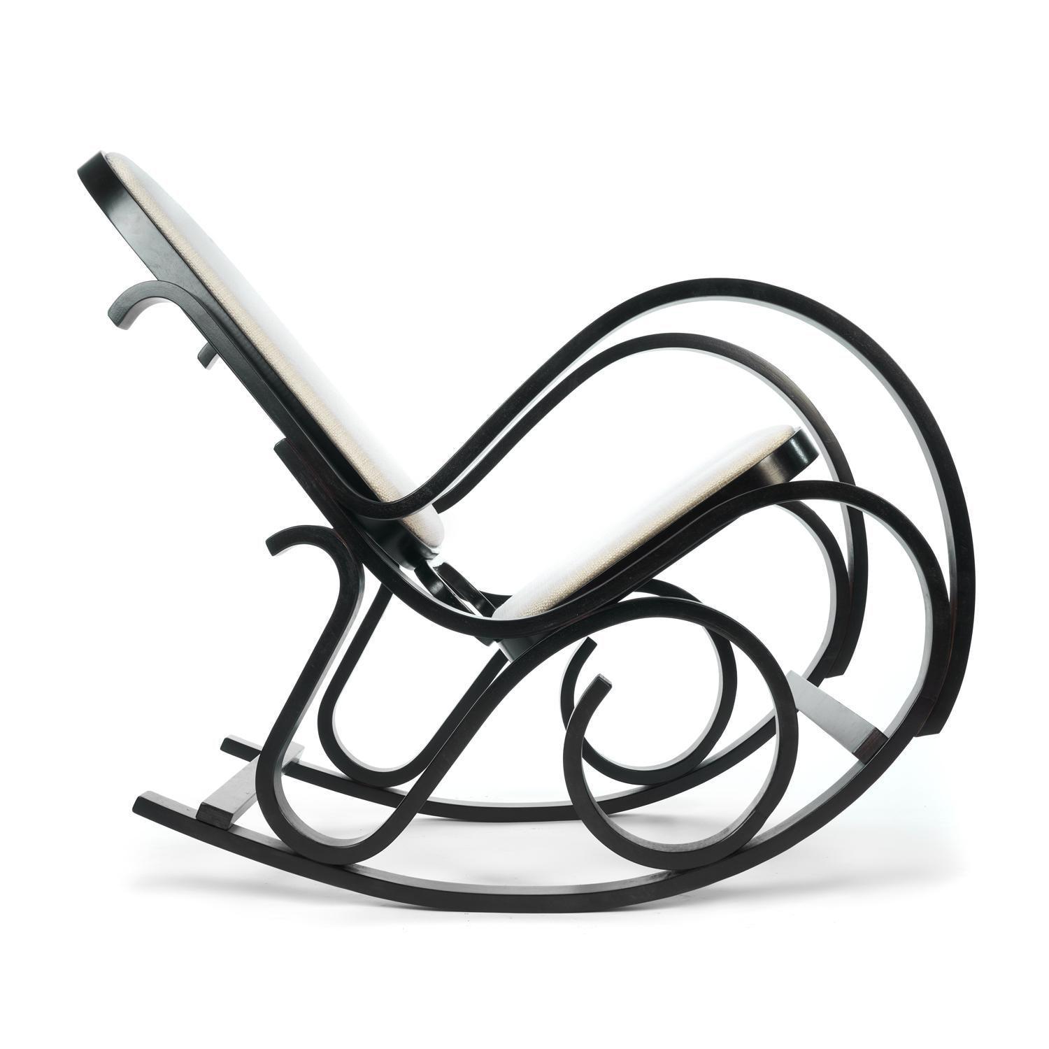 Кресло-качалка (mod. AX3002-2) (Венге/ткань бежевая