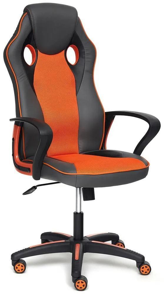 Кресло Racer металлик/оранжевый