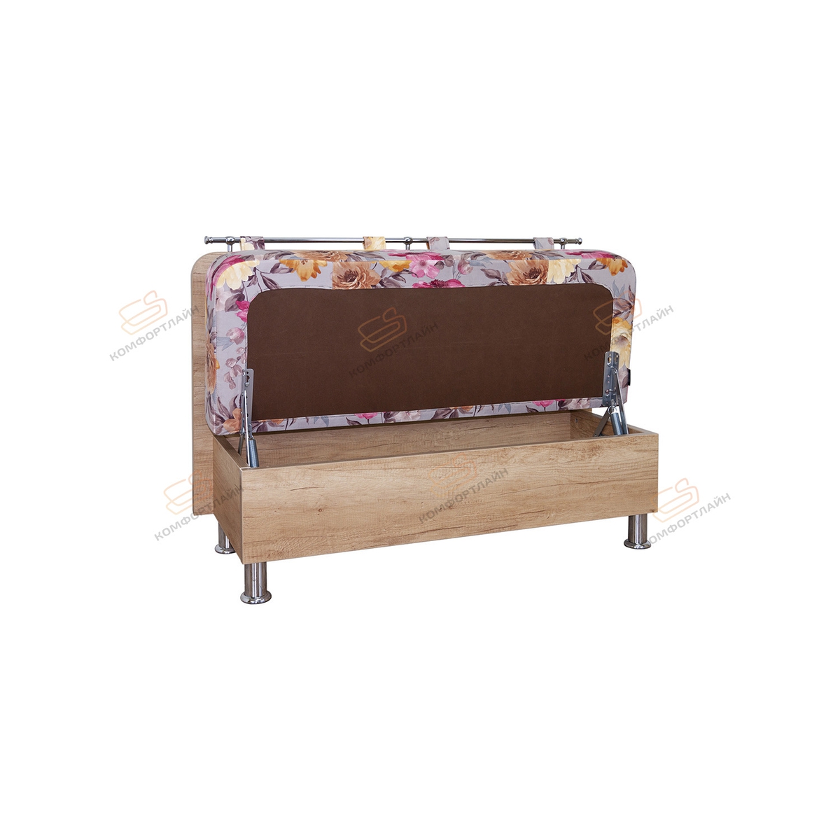 Кухонный диван Сюрприз ткань Charm Pebble, корпус небраска