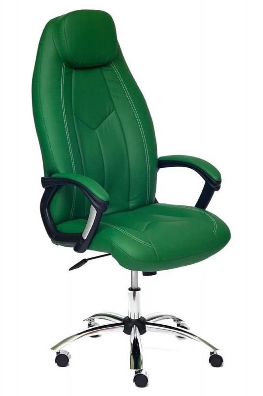 Кресло Босс Иск кожа зеленая