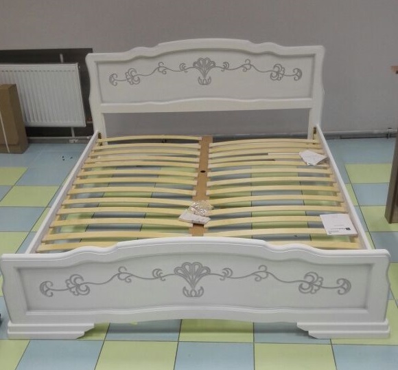 кровать Карина 6 белый жемчуг