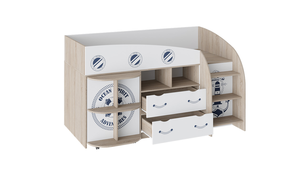 картинка Кровать комбинированная Немо магазин Мебель Легко