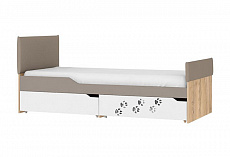 Кровать с мягкими спинками м.3 Хаски