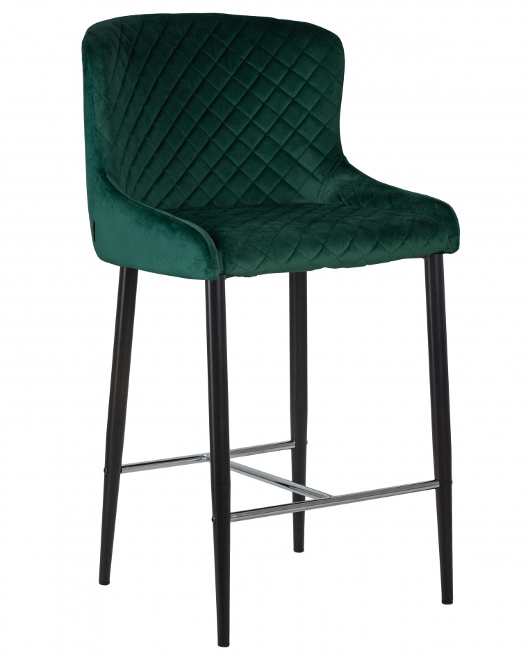 Стул полубарный DOBRIN CHRISTIAN'65, цвет сиденья зелёный велюр.