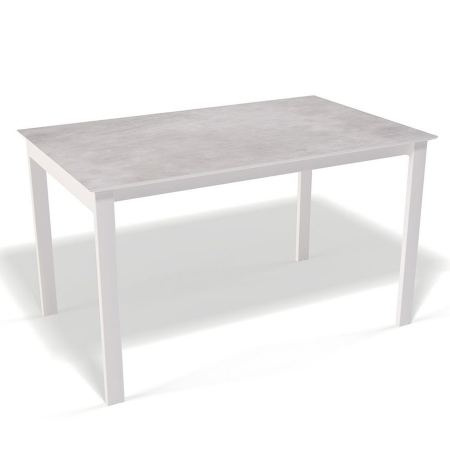 Стол обеденный Kenner E1100 белый/цемент