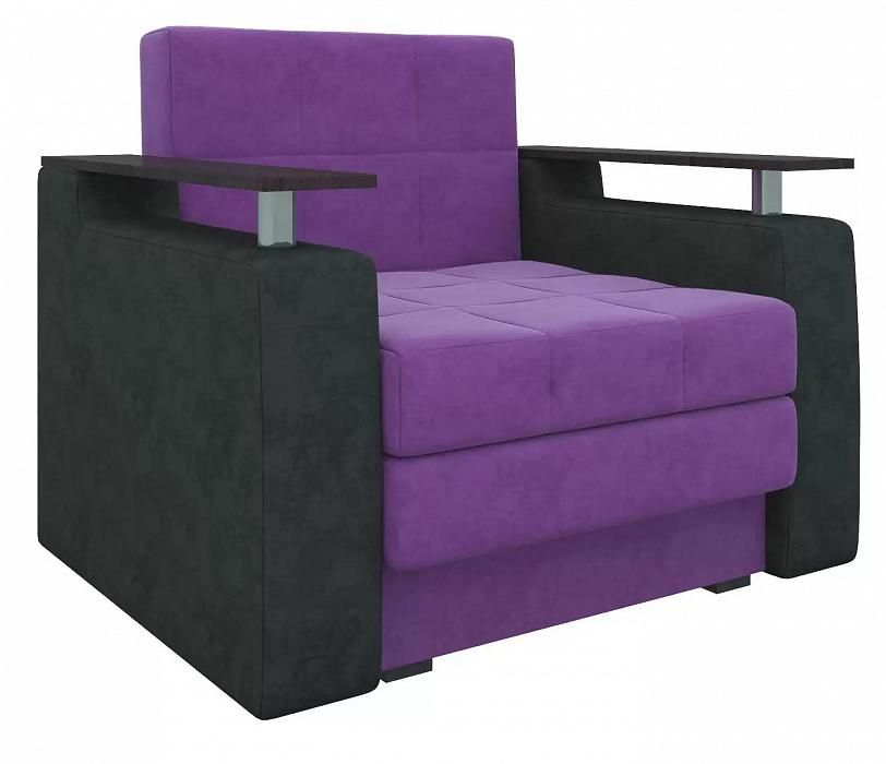 Кресло-кровать Мираж ткань Вельвет цвет Фиолетовый/Черный