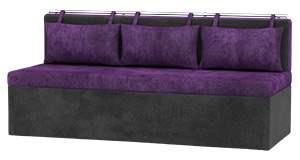 диван Метро микровельвет фиолетовый черный-