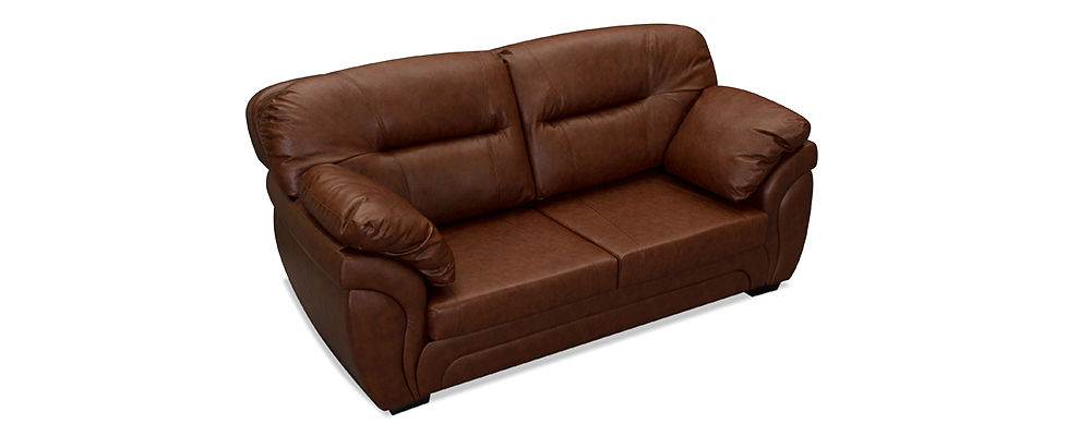 картинка Кожаный диван Бристоль-2 коричневый магазин Мебель Легко