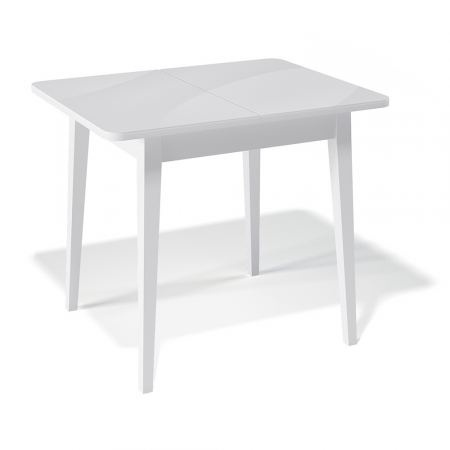 Стол обеденный KENNER 900М белый/стекло белое глянец