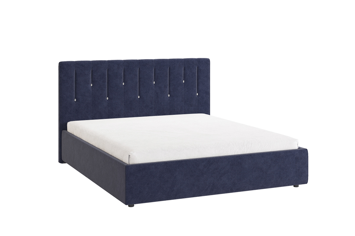 Кровать Кристи 2 цвет велюра Синий