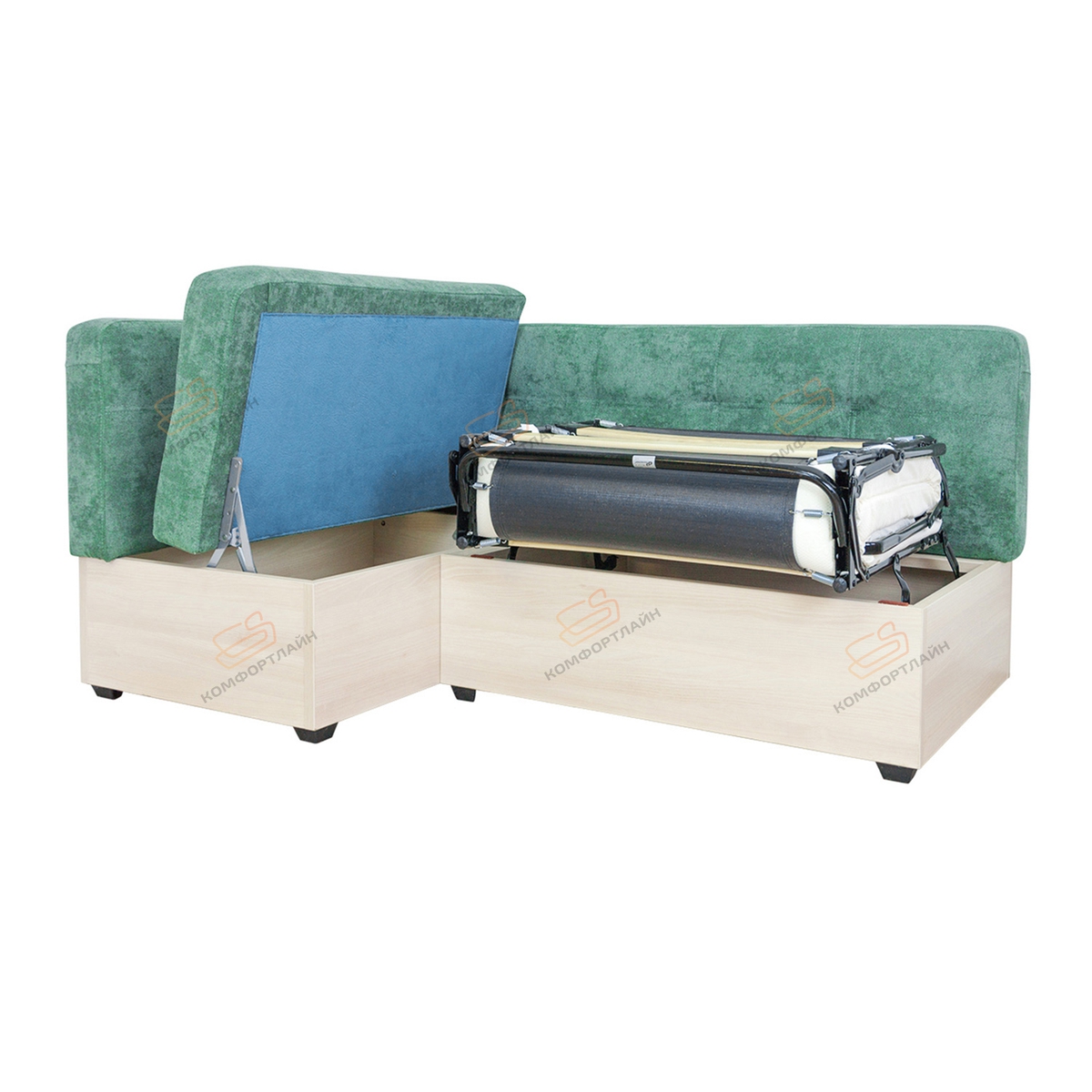 картинка Палермо ДПМТ10 угловой диван со спальным местом магазин Мебель Легко