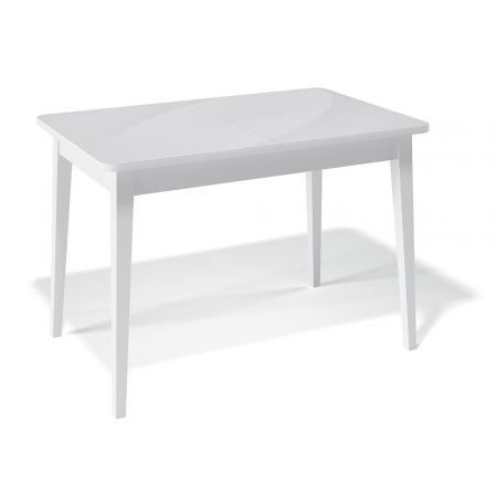 Стол обеденный KENNER 1100М белый/стекло белое глянец