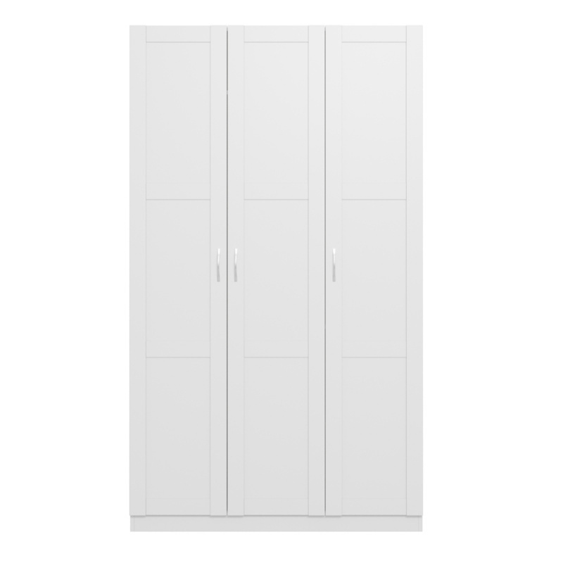 Шкаф трехдверный Пегас со сборным фасадом, белый