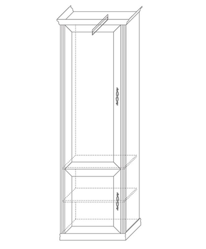 картинка Шкаф Венето 2-х дверный ГТ.0122.303 магазин Мебель Легко