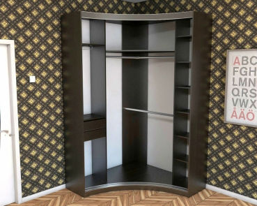 картинка Радиусный шкаф с фотопечатью Радион (2 вкладки) магазин Мебель Легко