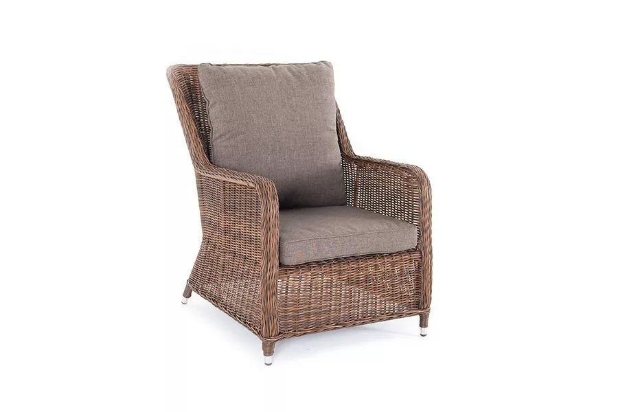 Кресло Гляссе плетеное цвет коричневый
