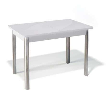 Стол обеденный KENNER 1100S белый/стекло белое глянец