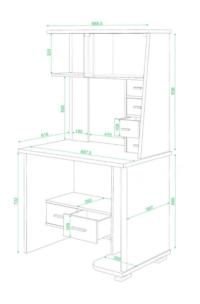 картинка Компьютерный стол СК-10 магазин Мебель Легко