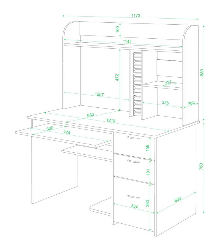 картинка Компьютерный стол СК-28Б магазин Мебель Легко