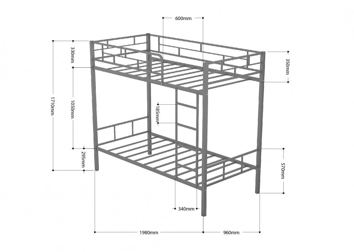картинка Кровать Валенсия  с 2-мя ящиками и полкой магазин Мебель Легко