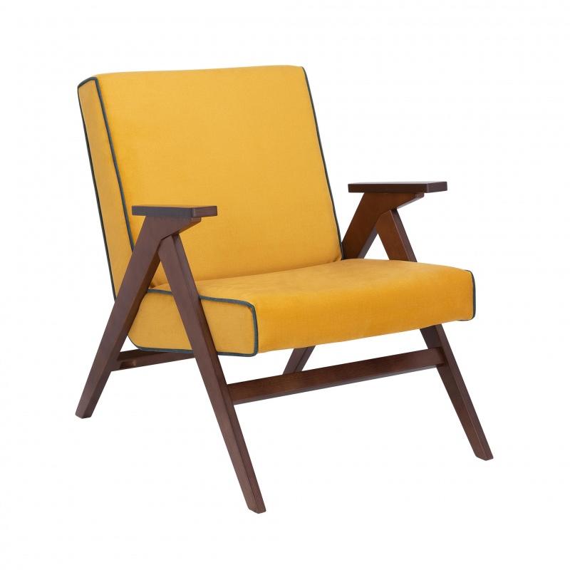 Кресло для отдыха Вест каркас Орех шпон/обивка Fancy 48