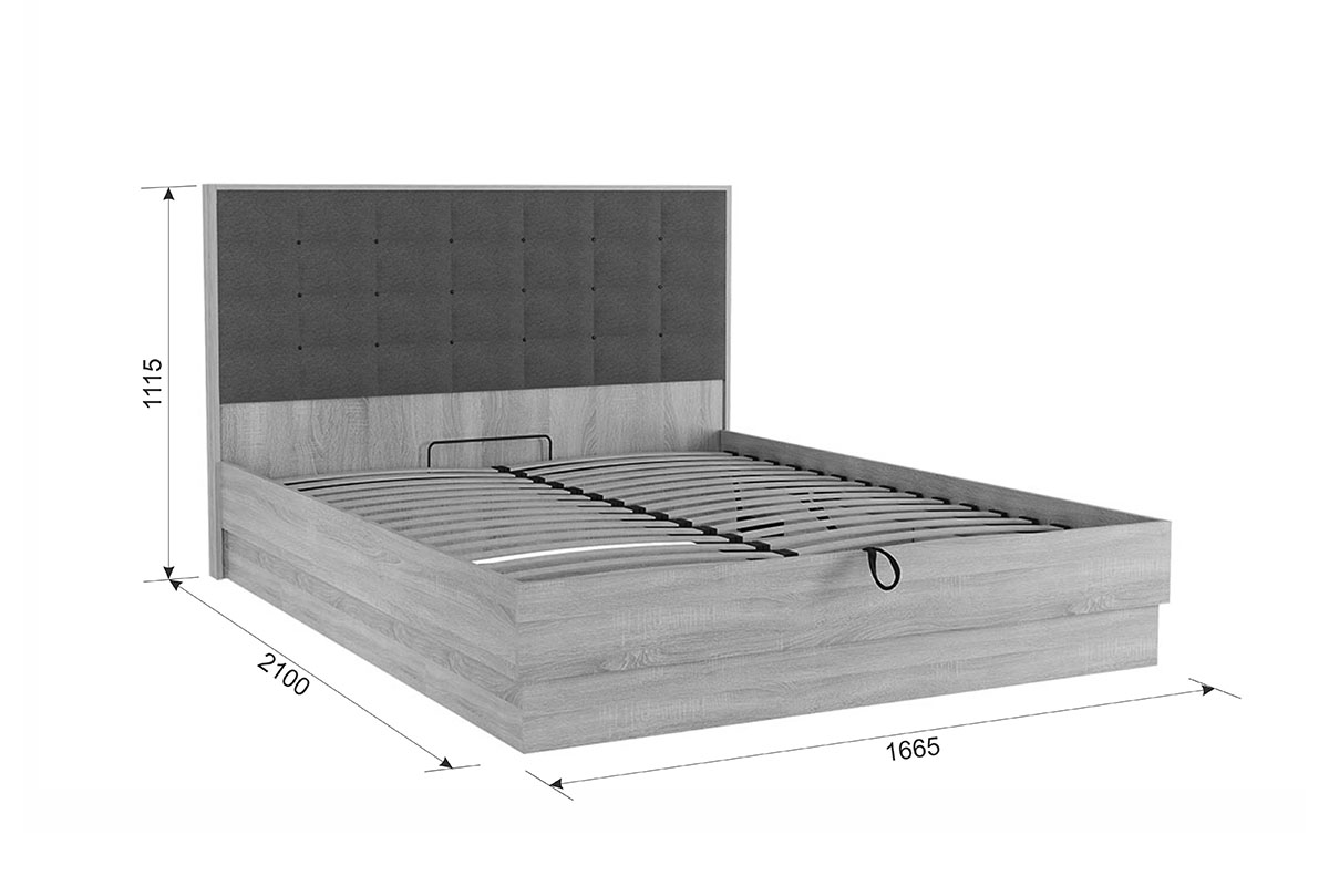 картинка Кровать Николь с подъемным механизмом магазин Мебель Легко