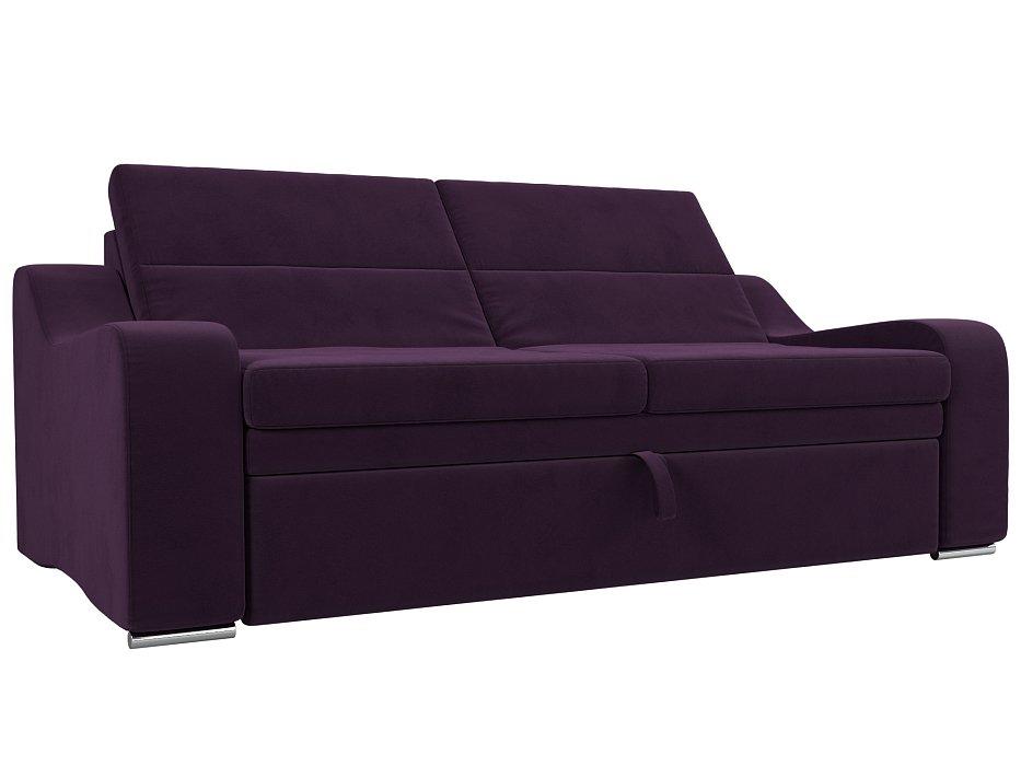 Прямой диван Медиус Велюр Фиолетовый - 44800 руб