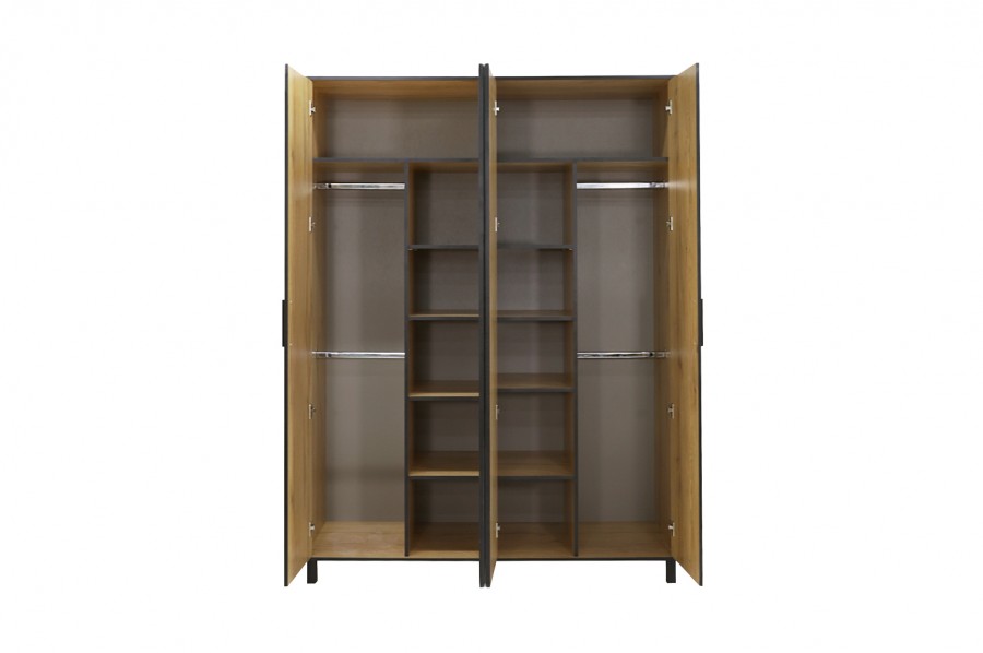 картинка Лофт шкаф 4-х створчатый   магазин Мебель Легко