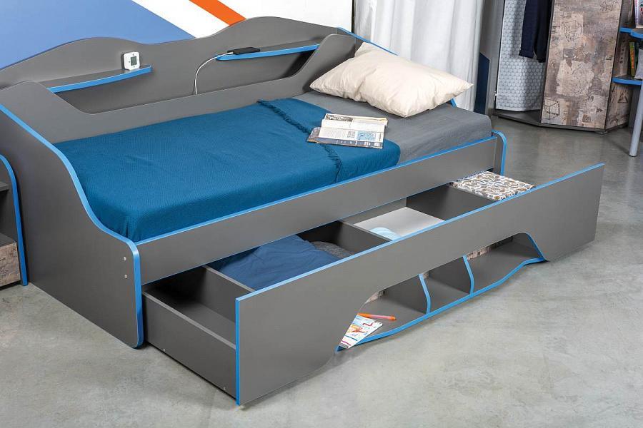 картинка Кровать Индиго с бортиком магазин Мебель Легко