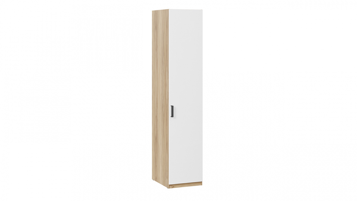 Шкаф для белья с 1 глухой дверью «Рико» Яблоня Беллуно/Белый глянец