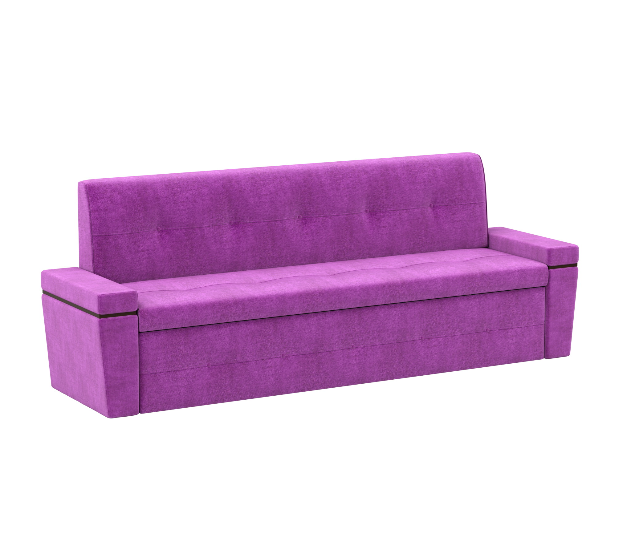 прямой диван Деметра микровельвет фиолетовый