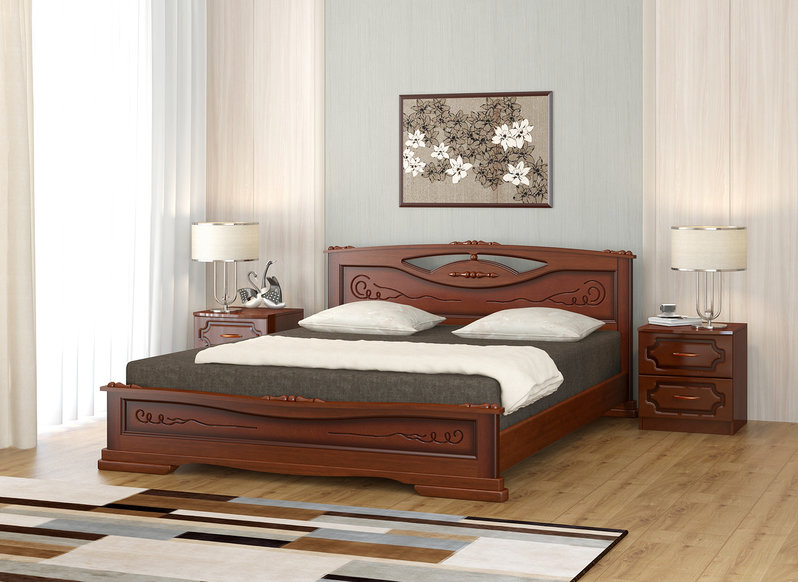 картинка Кровать Елена 3  (Браво мебель) магазин Мебель Легко