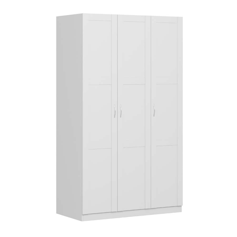 Шкаф трехдверный Пегас со сборным фасадом, белый