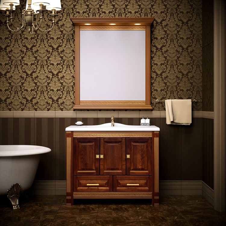 картинка Мебель для ванной Корлеоне орех магазин Мебель Легко