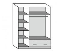 шкаф 3-дверный схема