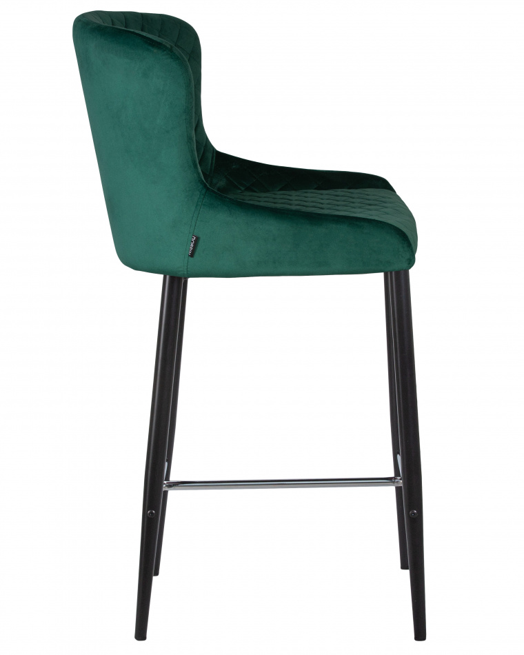 Стул полубарный DOBRIN CHRISTIAN'65, цвет сиденья зелёный велюр.