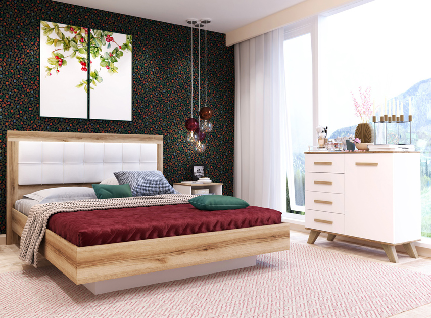 картинка Модульная спальня Вега Скандинавия магазин Мебель Легко