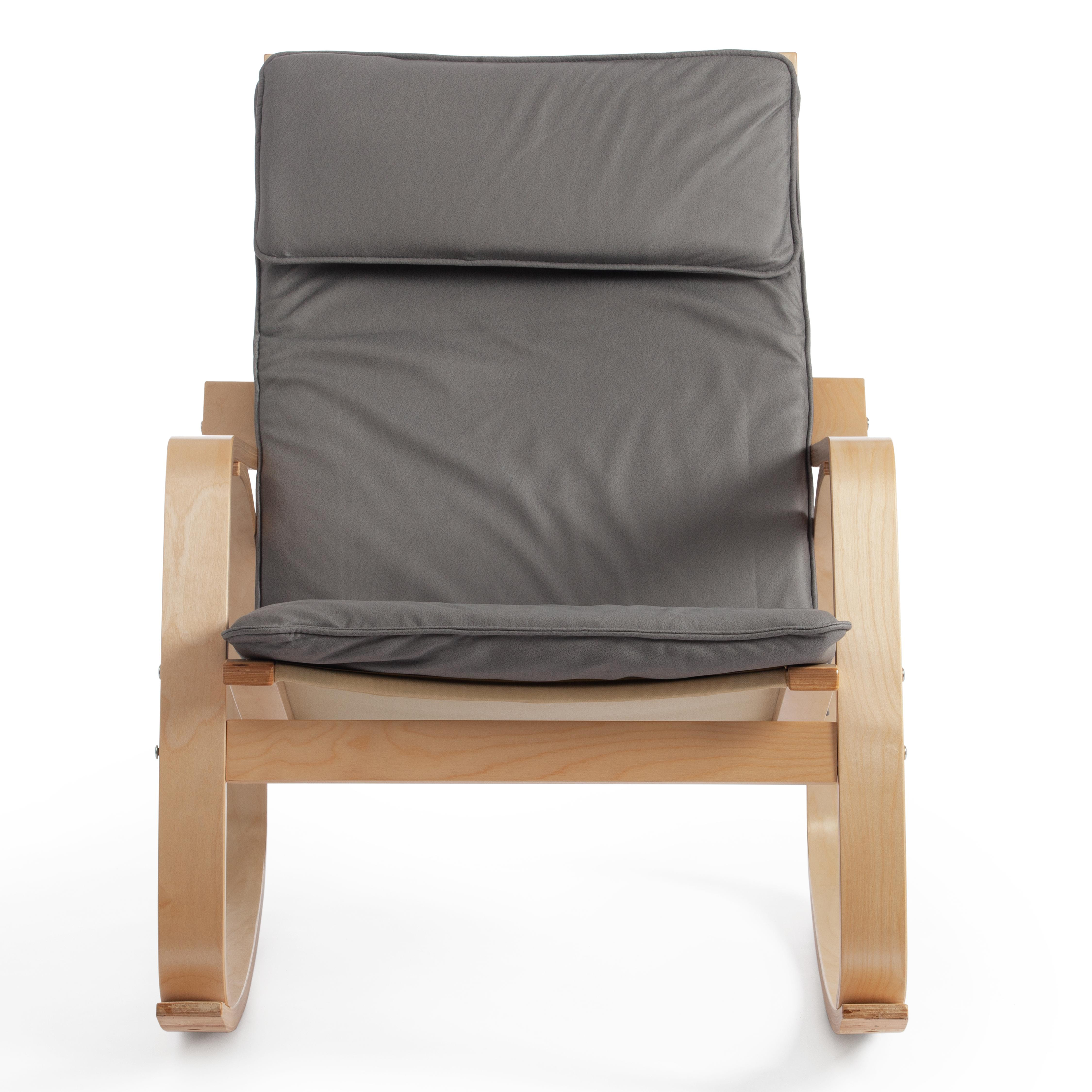 Кресло-качалка mod. AX3005 ( ткань светло-серая