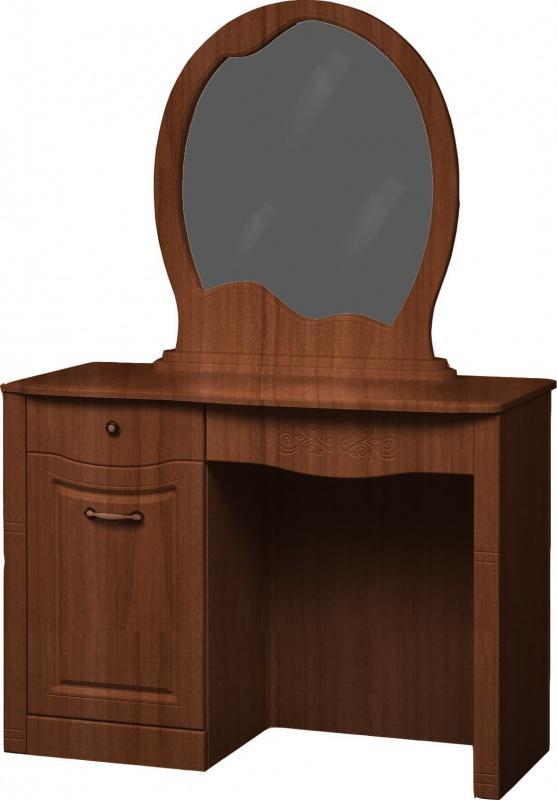 Стол туалетный Ева-10, с зеркалом мдф мат Итальянский орех