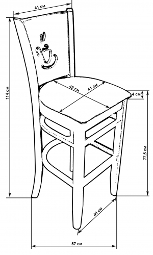 картинка Барный стул Джерри Бар LMU-9131   магазин Мебель Легко