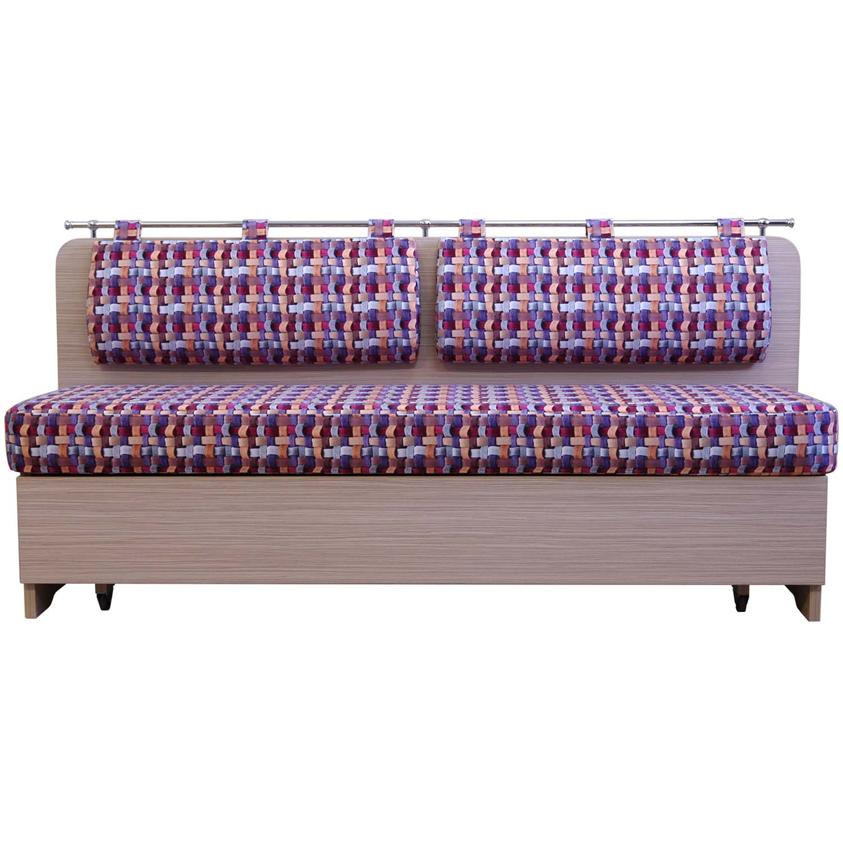 Кухонный диван Стокгольм со спальным местом обивка ткань TISSAGE 03, корпус: зебрано песочный.